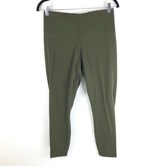Everlane The Perform Sculpt Legging Ankle Crop Dark Forest Olive Green Size L - Picture 2 of 5
